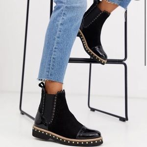Free people black atlas Chelsea boots